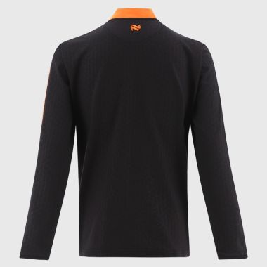 O'Neills Armagh LGFA Kids' Hydra Brushed Half Zip Top Black / Orange
