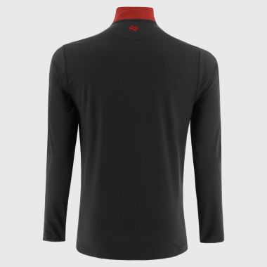 O&#039;Neills Derry GAA Men&#039;s Hydra Brushed Half Zip Top Black / White / Red