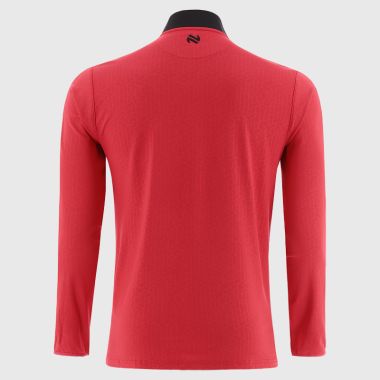 O&#039;Neills Derry GAA Kids&#039; Hydra Brushed Half Zip Top Red / White / Black