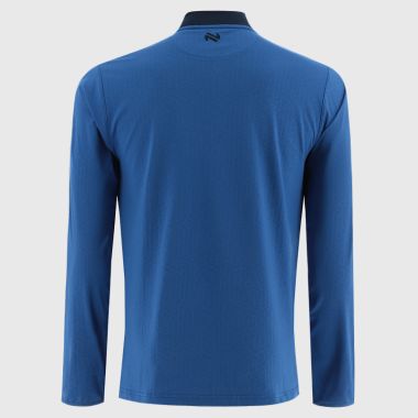 O'Neills Monaghan GAA Men's Hydra Brushed Half Zip Top Royal / White / Marine