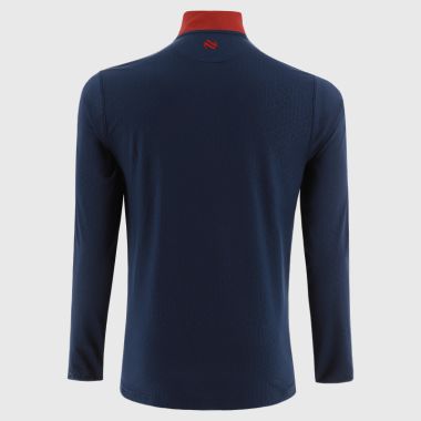 O'Neills Louth GAA Kids' Hydra Brushed Half Zip Top Marine / White / Red