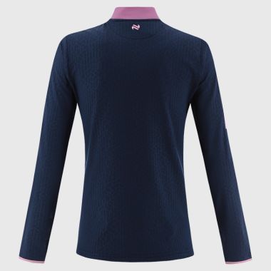 O'Neills Dublin GAA Women's Hydra Brushed Half Zip Top Marine / Pink