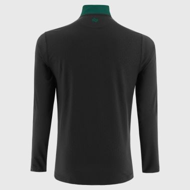 O&#039;Neills Kildare GAA Men&#039;s Hydra Brushed Half Zip Top Black / White / Bottle