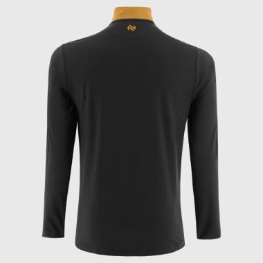 O&#039;Neills Kilkenny GAA Men&#039;s Hydra Brushed Half Zip Top Black / White / Amber