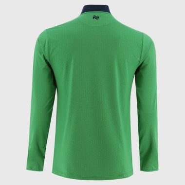 O'Neills Donegal GAA Kids' Hydra Brushed Half Zip Top Green / Amber / Marine