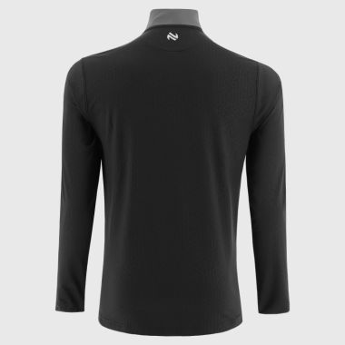 O'Neills Sligo GAA Men's Hydra Brushed Half Zip Top Black / White / Dark Grey