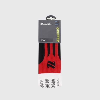 O&#039;Neills Ion Gripper Midi Socks Black / Red / White