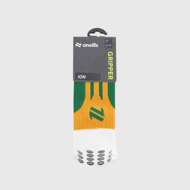 O&#039;Neills Ion Gripper Midi Socks Green / Amber / White