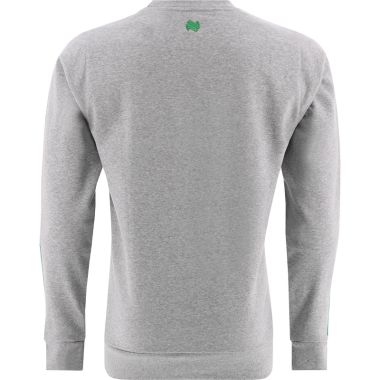 Kids&#039; Jenson Crew Neck Fleece Sweatshirt Grey / Green