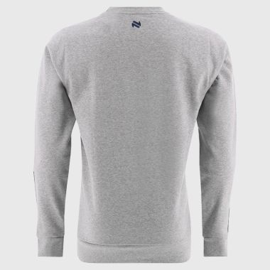 Men&#039;s Jenson Crew Neck Fleece Sweatshirt Grey / Marine