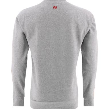 Men&#039;s Jenson Crew Neck Fleece Sweatshirt Grey / Red