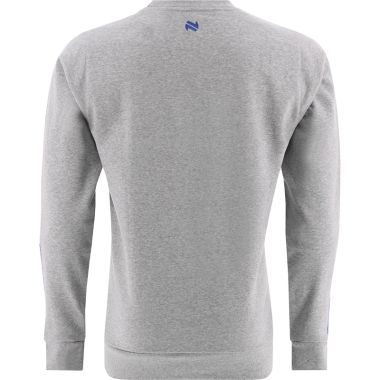 Men&#039;s Jenson Crew Neck Fleece Sweatshirt Grey / Royal