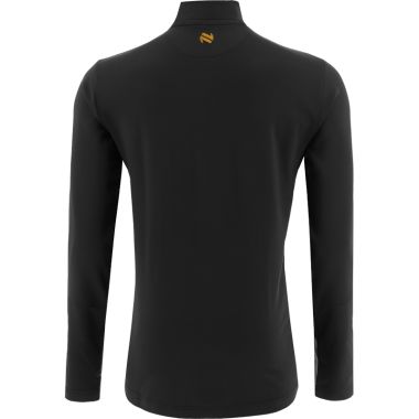 Men&#039;s Jenson Brushed Half Zip Top Black / Amber