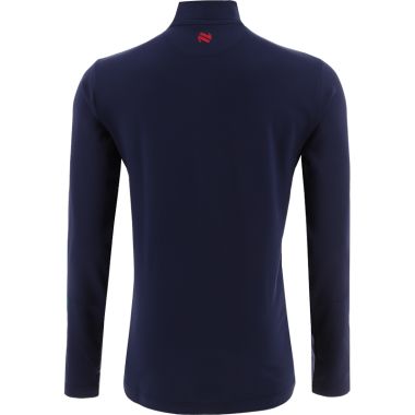 Men&#039;s Jenson Brushed Half Zip Top Marine / Red