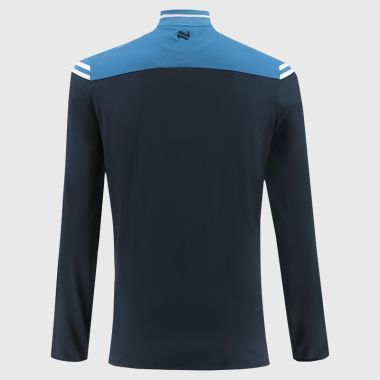 O'Neills Dublin GAA Kids' Joyce Brushed Half Zip Top Marine / Sky / White