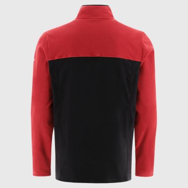 O'Neills Derry GAA Men's Kai Snap Button Fleece Red / Black / White