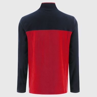 O'Neills Louth GAA Men's Kai Snap Button Fleece Red / Marine / White