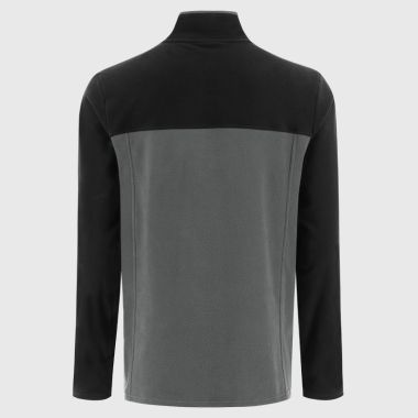 O'Neills Kildare GAA Kids' Kai Snap Button Fleece Black / Dark Grey / White