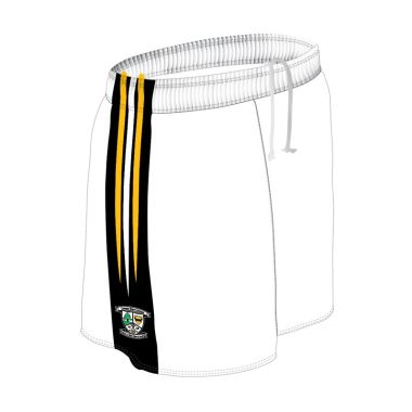 Knockavilla Donaskeigh Kickhams Kids&#039; Mourne Shorts White
