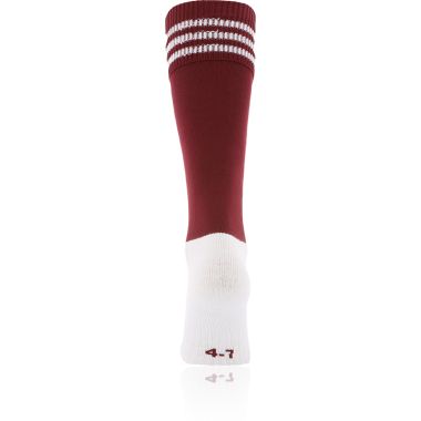 Koolite Max Premium Sports Socks Bars Maroon / White