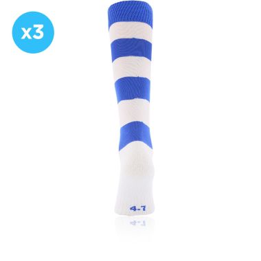 Koolite Max Premium Sports Socks Hoops 3 Pack Royal / White