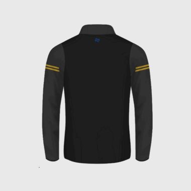 Lecale Trinity Grammar School Kids&#039; Bolton Brushed Half Zip Top Black / Dark Grey / Maroon