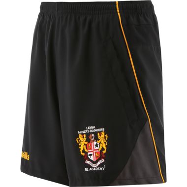 Leigh Miners Rangers Kids&#039; Beni Leisure Shorts Black / Amber