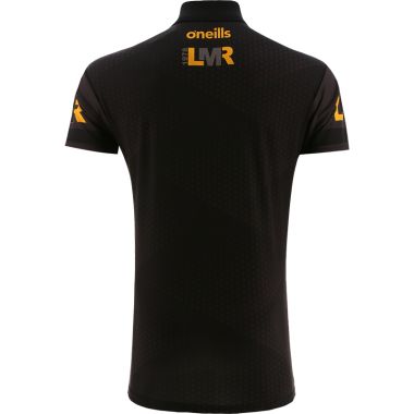 Leigh Miners Rangers Kids&#039; Lincoln Printed Polo Black / Amber