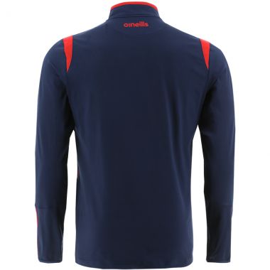 Men&#039;s Loxton Brushed Half Zip Top Marine / Red