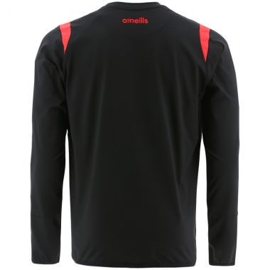 Men&#039;s Loxton Brushed Crew Neck Top Black / Red