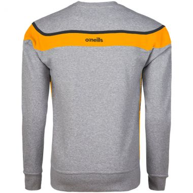 Men&#039;s Auckland Fleece Crew Neck Sweatshirt Grey / Amber / Black