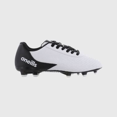 O&#039;Neills Meteor Youth Firm Ground Laced Football Boots White / Black