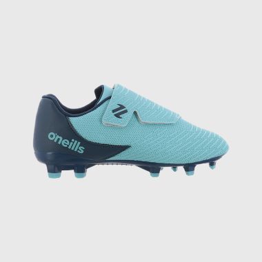 O&#039;Neills Meteor Junior Firm Ground Velcro Football Boots Mint / Marine