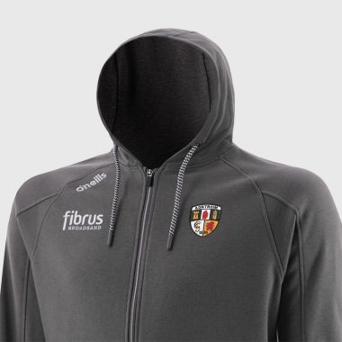 O&#039;Neills Antrim GAA Men&#039;s Momentum Fleece Full Zip Hoodie Dark Grey