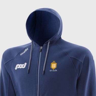 O&#039;Neills Clare GAA Men&#039;s Momentum Fleece Full Zip Hoodie Marine