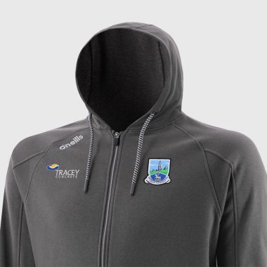 O&#039;Neills Fermanagh GAA Men&#039;s Momentum Fleece Full Zip Hoodie Dark Grey