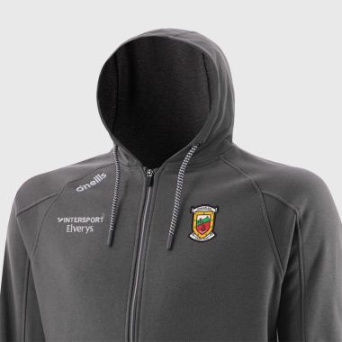 O&#039;Neills Mayo GAA Men&#039;s Momentum Fleece Full Zip Hoodie Dark Grey