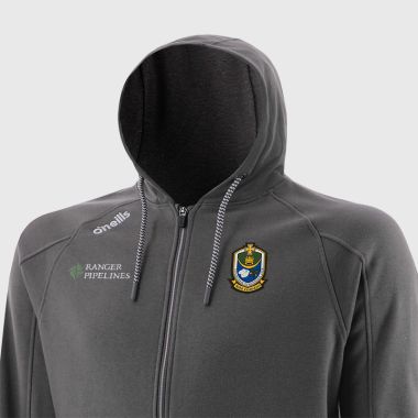 O&#039;Neills Roscommon GAA Men&#039;s Momentum Fleece Full Zip Hoodie Dark Grey