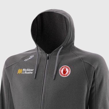 O&#039;Neills Tyrone GAA Men&#039;s Momentum Fleece Full Zip Hoodie Dark Grey