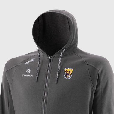 O&#039;Neills Wexford GAA Men&#039;s Momentum Fleece Full Zip Hoodie Dark Grey