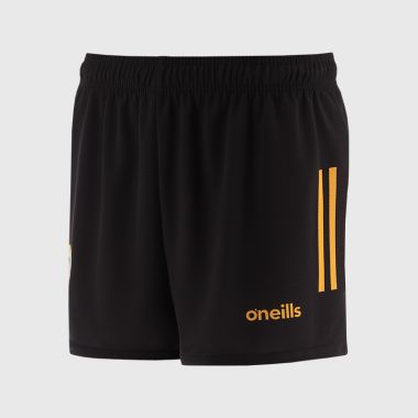 O&#039;Neills Offaly GAA Kids&#039; 2 Stripe Alternative Goalkeeper Shorts 2025