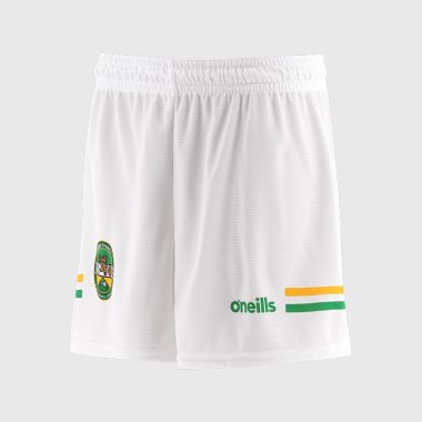 O'Neills Offaly GAA Kids' 2 Stripe Home Shorts 2026