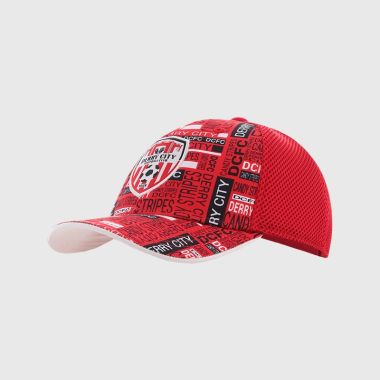 O'Neills Derry City FC Kids' Multi Cap Red / Red / White / Black