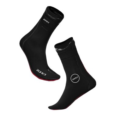 Zone3 Neoprene Swim Socks Black / Red