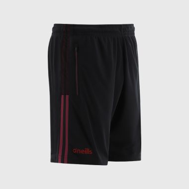 O&#039;Neills Galway GAA Kids&#039; Nepal Shorts Black / Red