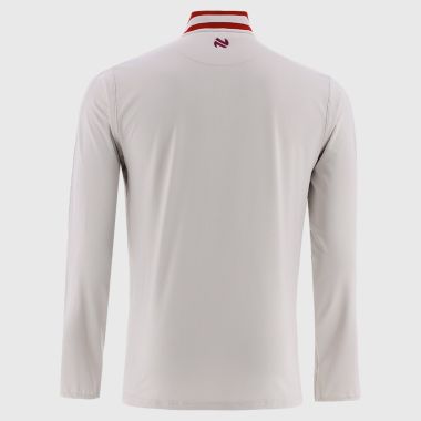 O'Neills Men's Nepal Brushed Half Zip Top Beige / Red
