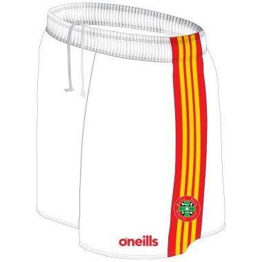 Newcestown GAA White Printed Mourne Shorts