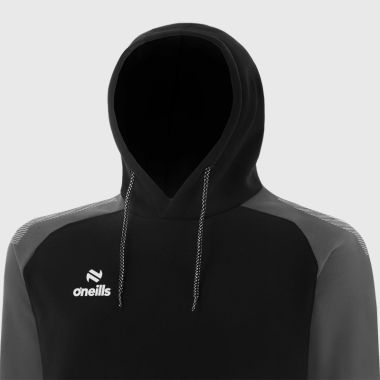 O&#039;Neills Men&#039;s Odin Fleece Pullover Hoodie Black / Dark Grey / White