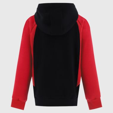 Southport RUFC Kids&#039; Odin Fleece Overhead Hoodie Black / Red / Amber