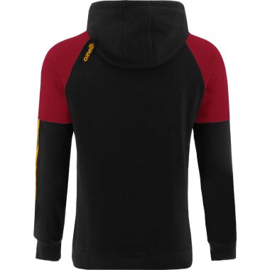 Men&#039;s Oslo Fleece Pullover Hoodie Black / Maroon / Amber